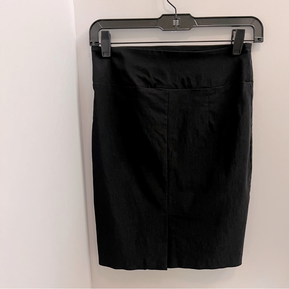 IZ BEYER Stretch High Waisted Pencil Skirt-Black - Picture 8 of 8